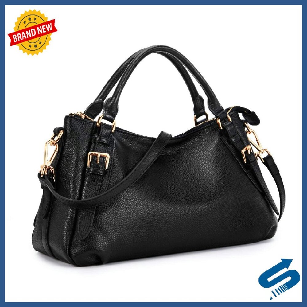 Medium Genuine Leather Hobo Bag Crossbody Satchel Top Handle